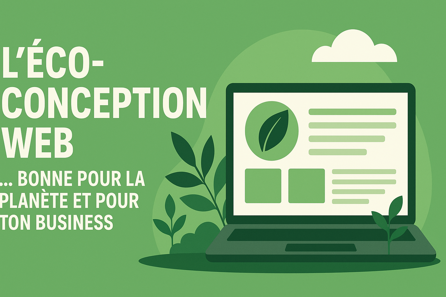 L’éco-conception web : bonne pour la planète… et pour ton business 🌍